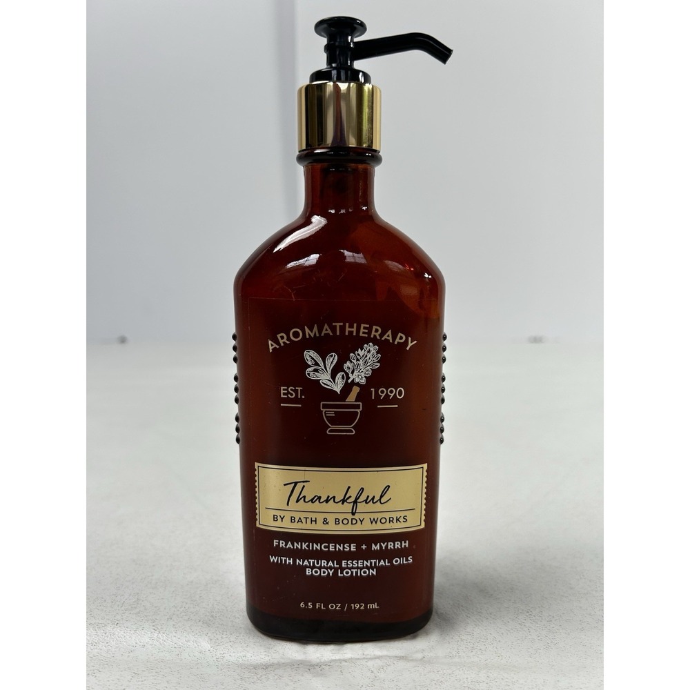 Bath & Body Works Aromatherapy Body Lotion Frankincense & Myrrh THANKFUL 6.5oz